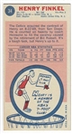 1969 Topps Basketball #34 Henry Finkel - Boston Celtics RC